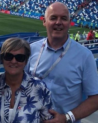 Kim Kane with her husband Pat Kane.